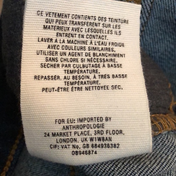 Pilcro and the Letterpress Front Seam High Rise Denim Legging Sz 26 - Picture 13 of 14